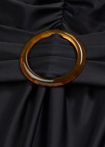 bonprix Női Hosszú tankini széles vállpántokkal (2-részes szett), fekete, 54