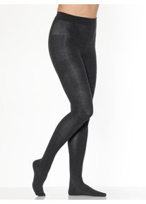 Rogo Damen Thermo-Strumpfhose in schwarz ,Größe 38/40, Witt, 75% Baumwolle, 22% Polyamid, 3% Elasthan