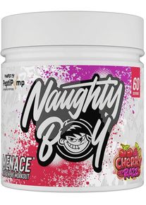 Naughty Boy Menace V2 Pre-Workout, 420 g Dose, Cherry Razz