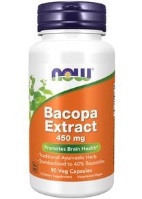Now Foods Bacopa Extract 450mg, 90 vcaps