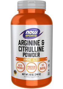 Now Foods Arginine & Citrulline, 340 g Dose