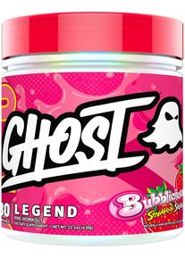 GHOST Legend V4 Pre-Workout, 630 g Dose, Bubblicious Strawberry Splash