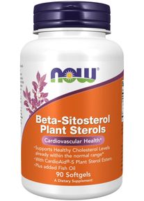 Now Foods Beta-Sitosterol Plant Sterols, 90 Softgels