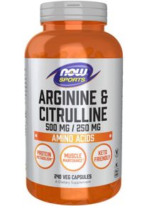 Now Foods Arginine & Citrulline, 240 caps