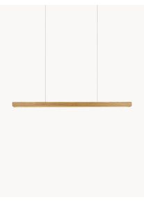 Nordlux Candeeiro suspenso LED grande e regulável Ilgas Bege Madeira L 115 x Alt 4 cm