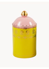 POLSPOTTEN Porcelain Storage Jar Grandpa Yellow, Gold, Pink, Rose China Ø 11 x H 20 cm