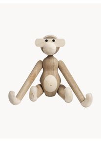 Kay Bojesen Objeto decorativo artesanal em madeira de carvalho Monkey, Alt 19 cm Castanho Madeira, Madeira maciça L 20 x Alt 19 cm