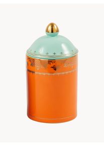 POLSPOTTEN Porcelain Storage Jar Grandpa Gold, Green, Orange China Ø 11 x H 20 cm