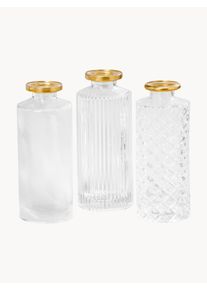 Boltze Komplet wazonów ze szkła Adore, 3 elem. Transparentny Szkło Ø 5 x W 13 cm