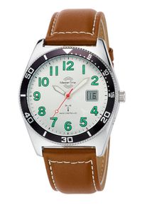 Damen Herren-Funkuhr in braun ,Gr&ouml;&szlig;e 0, WITT, 50% Leder, 50% Metall