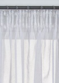 bonprix Perdea cu poliester reciclat (1 buc.), alb, Î/Lă: 145/140 cm
