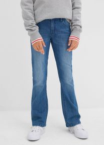 bonprix Vaqueros tipo bootcut de talle bajo, azul, 158