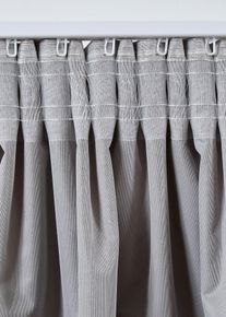 bonprix Sötétítő függöny selyem hatású anyagból (1 db), szürke, mag./szél.: 145/140 cm