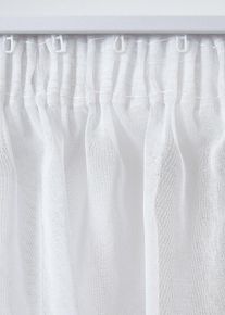 bonprix Perdea cu imprimeu fin, lucios (1 buc.), alb, &Icirc;/Lă: 145/135 cm