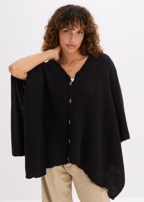 bonprix Poncho, czarny, 0