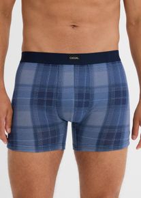 bonprix Bóxers midi ajustados con algodón (2 unidades)., azul, 9 (3XL)