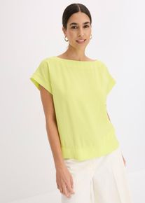 bonprix Női Tunika cs&oacute;nak nyakkiv&aacute;g&aacute;ssal, s&aacute;rga, 38