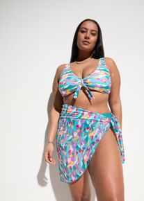 Bikini och sarong (3-delat set) - grön - storlek 44 - bonprix