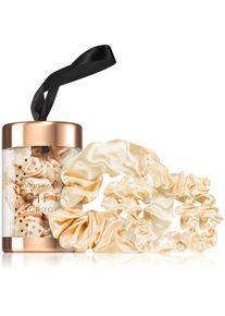 BrushArt Gift for You Slim & Midi satin scrunchie set hair bands Blonde latte 3 pc