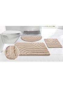 my home , Badematte »Sanremo Scandi, Badvorleger, Badezimmer Teppich, Duschvorleger« Höhe 20 mm rutschhemmend beschichtet strapazierfähig...
