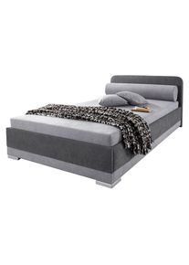 Maintal , Polsterbett »wahlweise mit Matratze und praktischen Bettkasten, « in verschiedenen Größen und Farben erhältlich , steinfarben/dunkelgrau