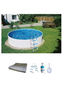 Konifera, Rundpool &raquo;&raquo;AQUAFUN&laquo; &Oslash;xH: 355x90 cm&laquo; in 2 Farben erh&auml;ltlich, wei&szlig;, &Oslash;/B/H/L: 355 cm x Breite x H&ouml;he 90 cm x L&auml;nge, wei&szlig;