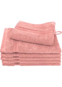 Dyckhoff, Waschhandschuh &raquo;Siena&laquo; mit Bord&uuml;re, rosenholz, Frottier, B/L: 16 cm x 21 cm, rosenholz