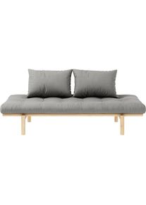Karup Design , Daybett »Pace« Set, 2 Stk. tlg. aus massiven Kiefernholz, inkl. Futonmatratze , Grau