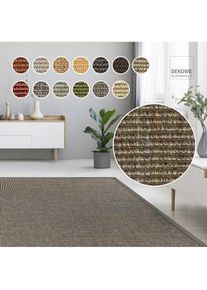 Dekowe, Sisalteppich &raquo;Mara S2 mit Bord&uuml;re&laquo; rechteckig 5 mm H&ouml;he Flachgewebe, Material: 100% Sisal, Wohnzimmer, Kundenliebling, smoke, Sisal, B : 60 cm
