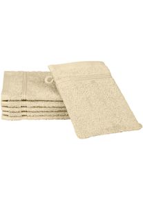 Ross, Waschhandschuh &raquo;Rubin&laquo; 100% Baumwolle, Sand, Baumwolle, B/L: 16 cm x 22 cm, Sand