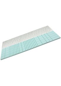 Malie , Topper »Greenfirst 7 Zonen Topper« 90x200 cm, 100x200 cm und weitere Größen , weiß , Bezug: 63% Polyester, 37% Baumwolle