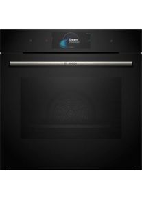 Bosch, Dampfbackofen Serie 8 &raquo;HSG7584B1&laquo; mit Teleskopauszug nachr&uuml;stbar mit ecoClean Direct AirFry-Funktion, schwarz, Dampfbackofen