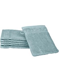 Ross, Waschhandschuh &raquo;Rubin&laquo; 100% Baumwolle, Aquamarin, Baumwolle, B/L: 16 cm x 22 cm, Aquamarin