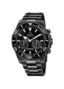 Jaguar, Damen, Chronograph &raquo;Connected Special Edition&laquo; Armbanduhr, Quarzuhr, Herrenuhr, Saphirglas, Stoppfunkion, Edelstahlarmband, schwarz, schwarz, 