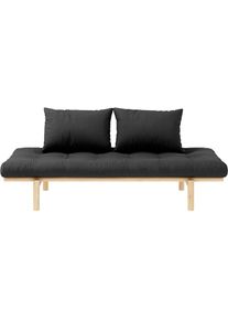 Karup Design , Daybett »Pace« Set, 2 Stk. tlg. aus massiven Kiefernholz, inkl. Futonmatratze , Dunkelgrau
