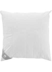 Musterring, Kunstfaserkopfkissen &raquo;Moonz&laquo; F&uuml;llung: 3D-Hohlfaser, 100% Polyester (Au&szlig;en) / Faserflaum, 100% Polyester (Innen) 1 Stk. tlg., wei&szlig;, Bezug: 