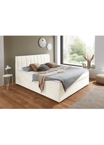 ATLANTIC HOME COLLECTION , Boxbett »Alva, wahlweise mit Matratze« wahlweise mit Matratze und Topper , weiß