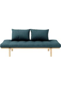Karup Design , Daybett »Pace« Set, 2 Stk. tlg. aus massiven Kiefernholz, inkl. Futonmatratze , Petrolblau
