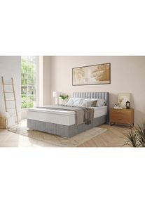 Inosign, Boxbett &raquo;Thor mit Bettkasten, inkl. Matratze, Topseller&laquo; Topper und Zierkissen, in verschiedenen H&auml;rtegraden verf&uuml;gbar, Savona 13 melange, 