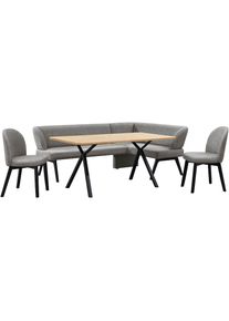 Home Affaire, Unisex, Eckbankgruppe &raquo;Aretha Essecke, Sitzgruppe, Eckbank, K&uuml;chenbank&laquo; Set, 4er, 4 Stk. tlg. Esszimmer Sitzgruppe, Tisch, St&uuml;hle und 