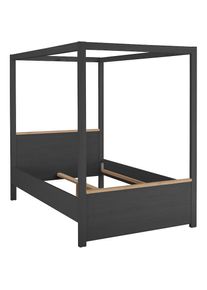 set one by Musterring, Himmelbett &raquo;York Schlafen&laquo; 1 Stk. tlg. Liegefl&auml;che 140 x 200 cm, drei Farbausf&uuml;hrungen, Landhausstil, Grau Anthrazit + Grau 