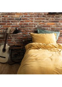 Damai, Bettw&auml;sche &raquo;Groove&laquo; 2 Stk. tlg. Damai, gold, Flanell, Obermaterial: 100% Baumwolle, B/L: 135 cm x 200 cm, gold