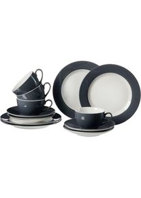 Ritzenhoff & Breker Ritzenhoff & Breker, Kaffeeservice &raquo;Doppio&laquo; Geschirr-Set, anthrazit, Porzellan, 12 Stk., anthrazit
