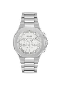 BOSS, Damen, Chronograph &raquo;TAPER&laquo; Quarzuhr, Herrenuhr, Armbanduhr, Stoppfunktion, Edelstahlarmband, silberfarben, silberfarben, Exquisiter 