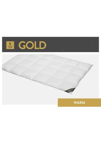 Spessarttraum, G&auml;nsedaunenbettdecke &raquo;Gold&laquo; warm F&uuml;llung 100Gaensedaunen 1 Stk. tlg. hergestellt in Deutschland, allergikerfreundlich, wei&szlig;, Bezug: 100
