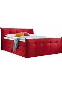 set one by Musterring, Boxspringbett &raquo;Florida&laquo; mit Bettkasten, in 5 Liegekomfortvarianten, rot, Feingewebe (100% Polyester), Feingewebe, rot