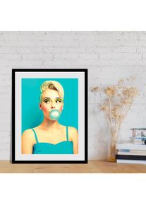 queence , Bild »Mintpower« Art Bilder von Frauen Fashion Frau Kunst Magazincover Mode 1 Stk. tlg. HD Premium Poster-Druck inkl....