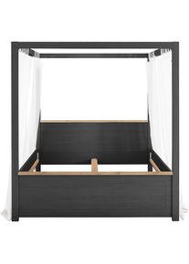 set one by Musterring, Himmelbett &raquo;York Schlafen&laquo; 1 Stk. tlg. Liegefl&auml;che 180 x 200 cm, drei Farbausf&uuml;hrungen, inklusive Gardinenset, Grau Anthrazit +