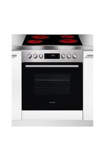 Hanseatic, Elektro-Herd-Set &raquo;65C90C7-E11B000&laquo; besteht aus: 65C90C7-E11B000 + MC-HF605AG2, 2 Stk. tlg. Leichte Verschmutzungen werden mithilfe von 