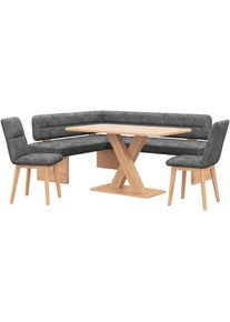 Home Affaire, Unisex, Eckbankgruppe &raquo;Louise + Miles Essecke Sitzgruppe Eckbank K&uuml;chenbank&laquo; Set, 4er, 4 Stk. tlg. Sitzgruppe Esszimmer St&uuml;hle Tisch und